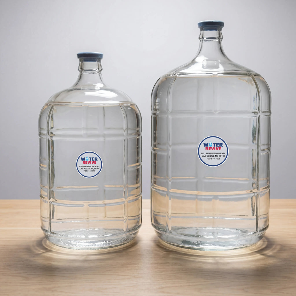 Premium Large Capacity Italian Glass Water Jug - BPA Free (3 Gallon & 5 Gallon)