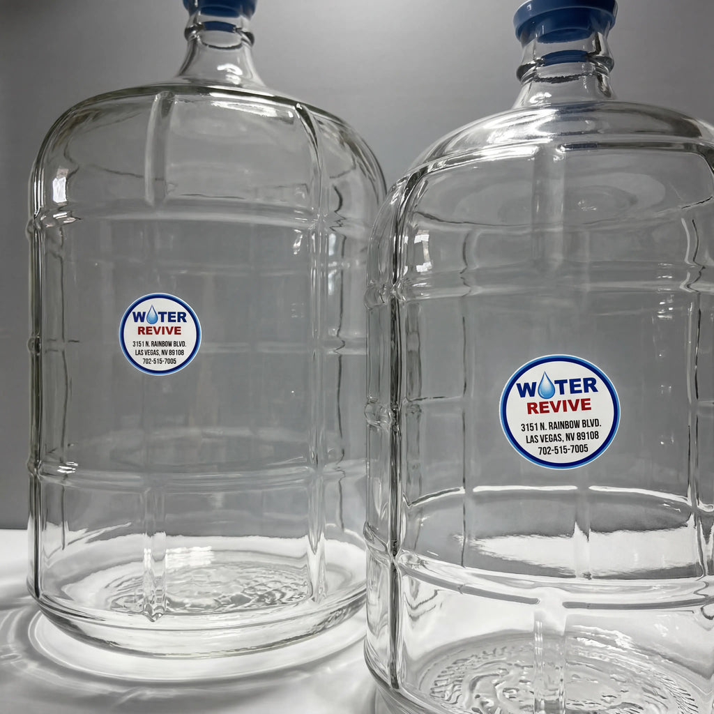 Premium Large Capacity Italian Glass Water Jug - BPA Free (3 Gallon & 5 Gallon)