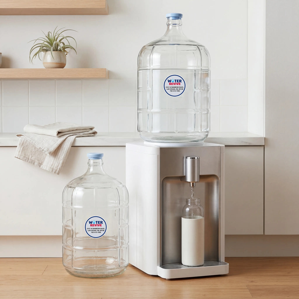 Premium Large Capacity Italian Glass Water Jug - BPA Free (3 Gallon & 5 Gallon)