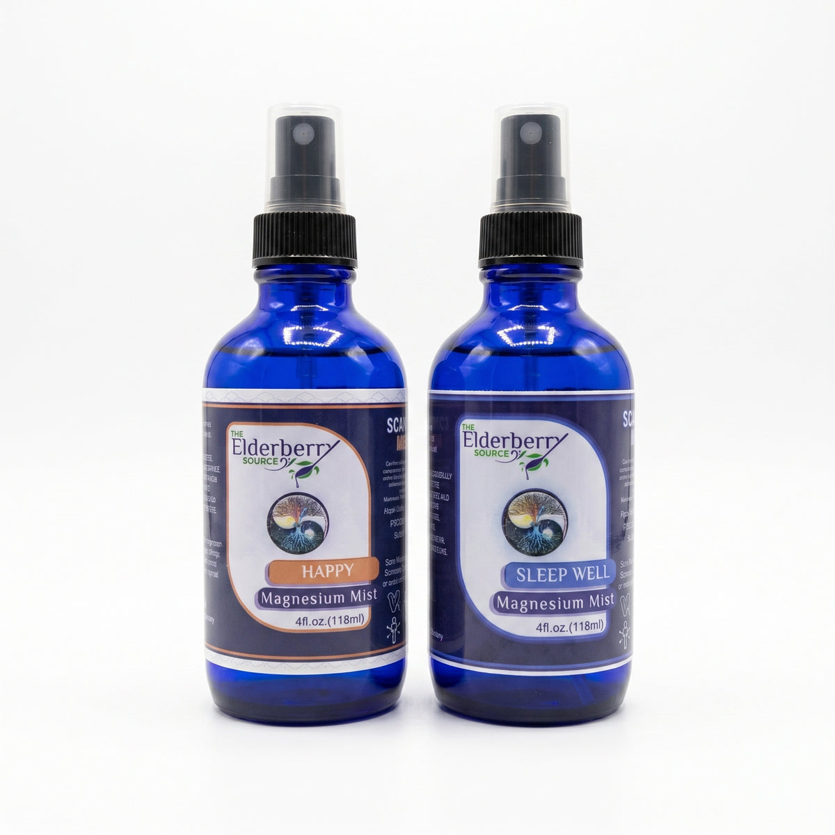 Premium Magnesium Topical Mist (Happy & Sleep Formulas) - 4 oz
