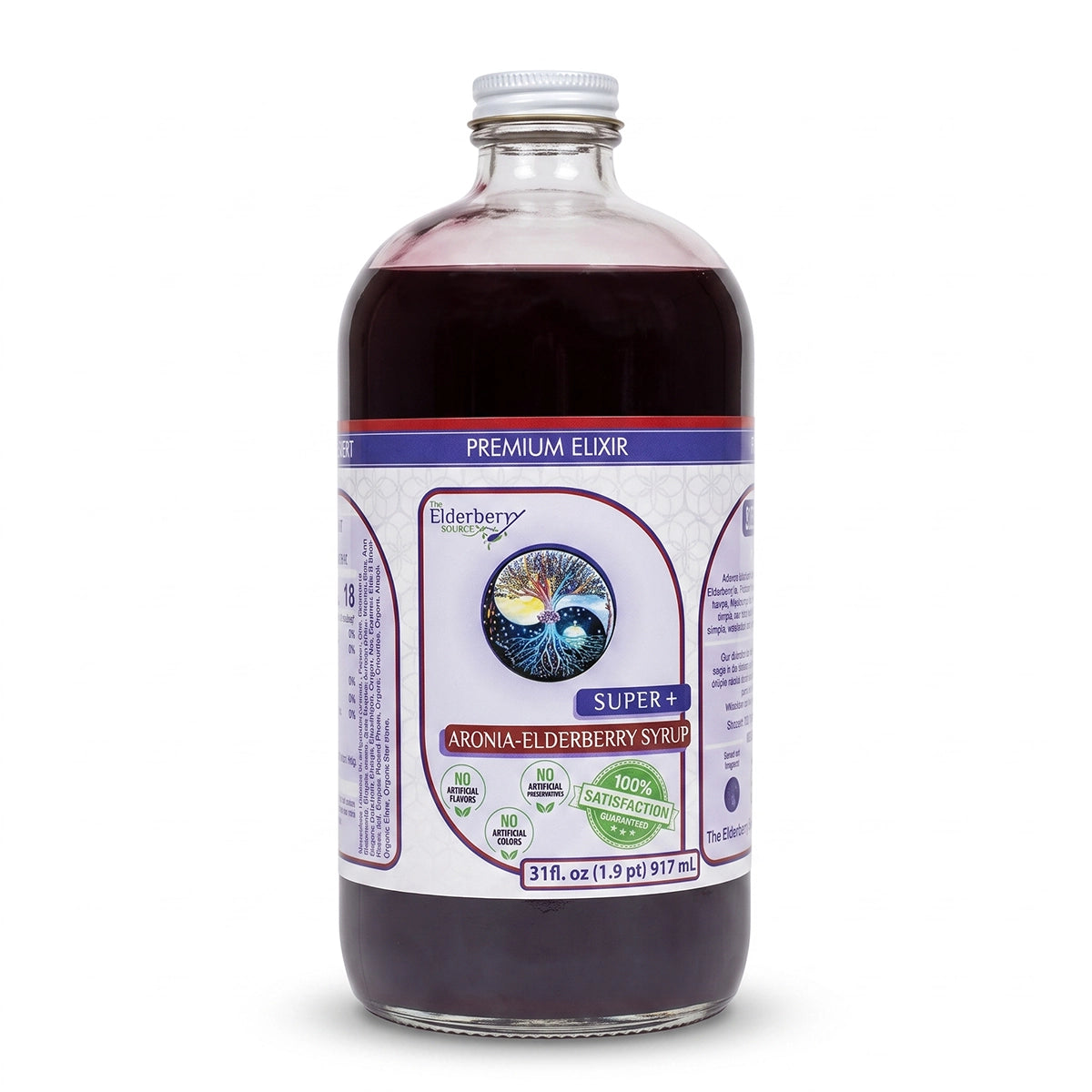 Premium Elixir Aronia Elderberry Syrup (16 oz & 31 oz)