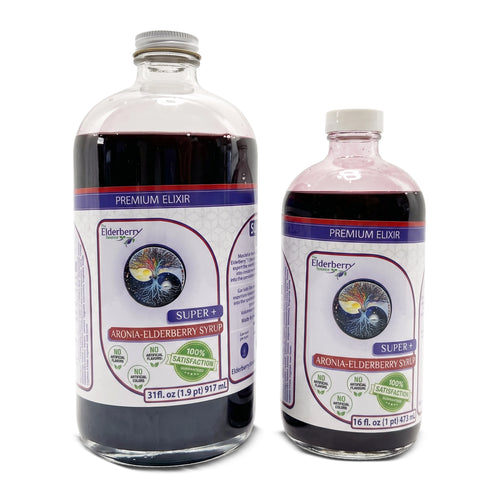 Premium Elixir Aronia Elderberry Syrup (16 oz & 31 oz)