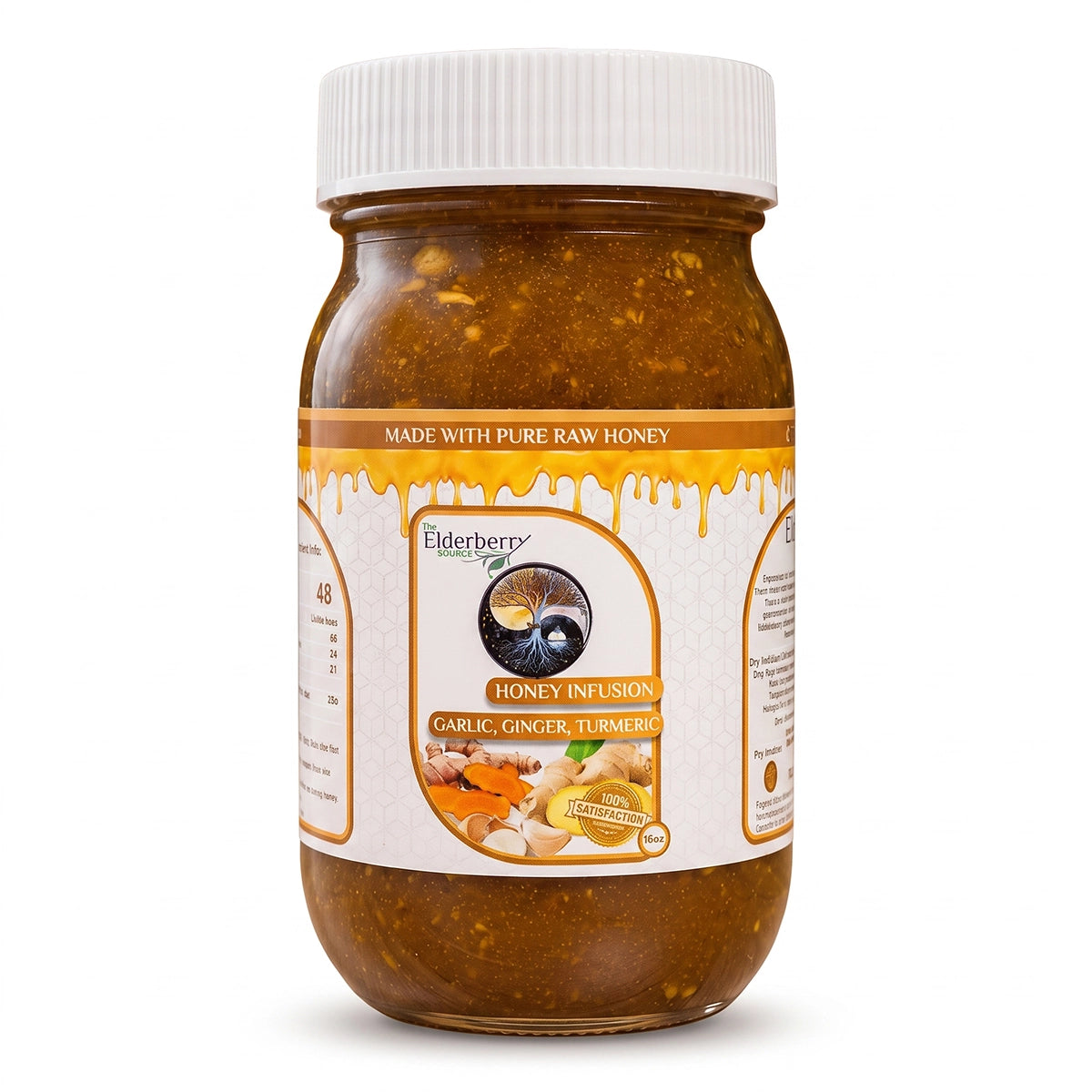 Premium Elderberry Infused Raw Honey