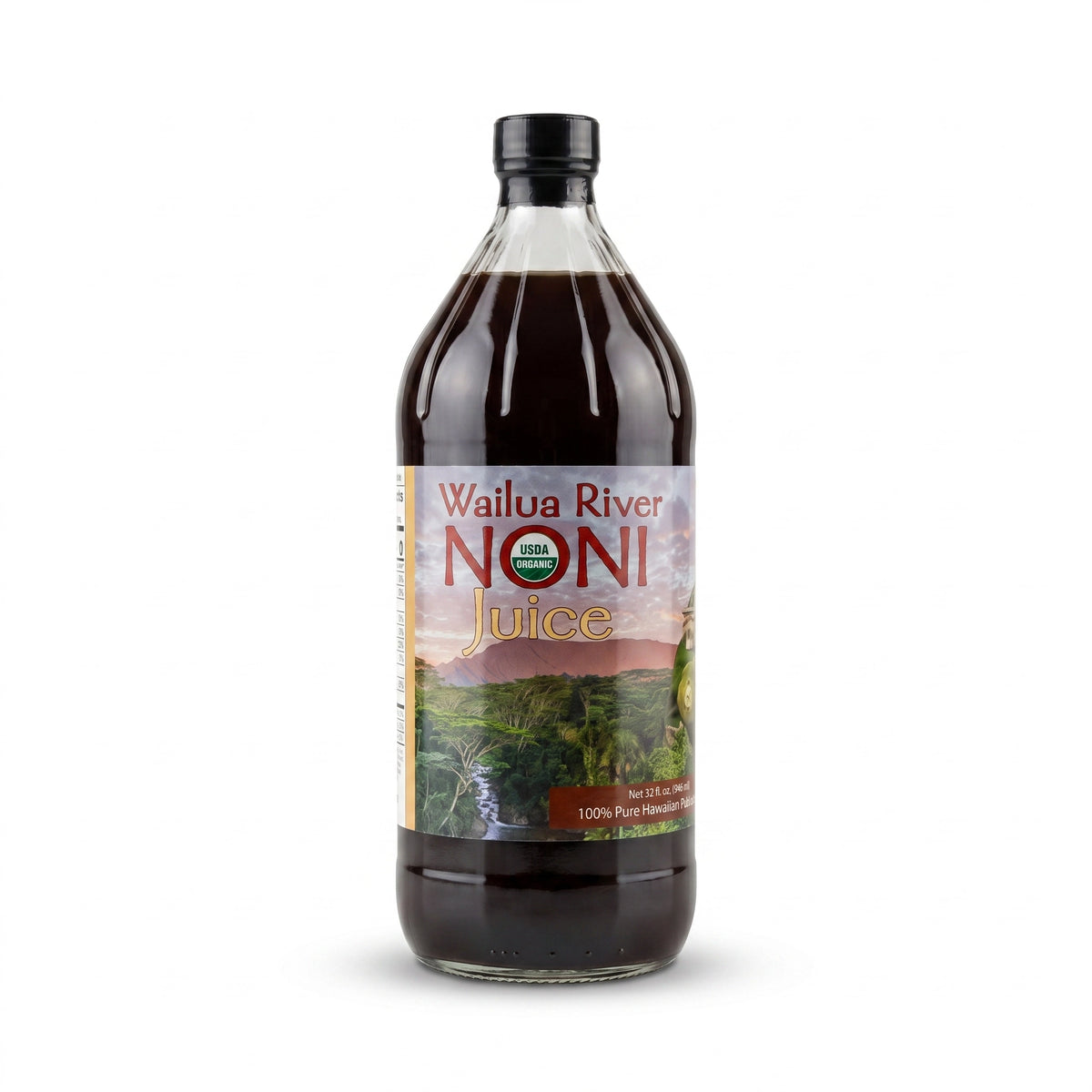 Premium Organic Hawaiian Noni Juice in Glass (32 oz)