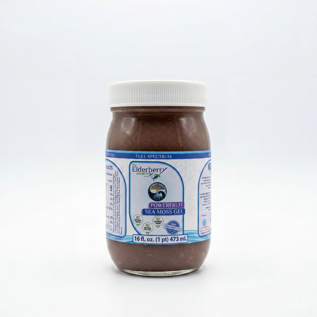 The Elderberry Source - Full Spectrum Wildcrafted Sea Moss Gel (16 oz)