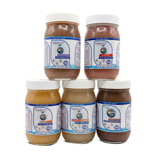 The Elderberry Source - Full Spectrum Wildcrafted Sea Moss Gel (16 oz)