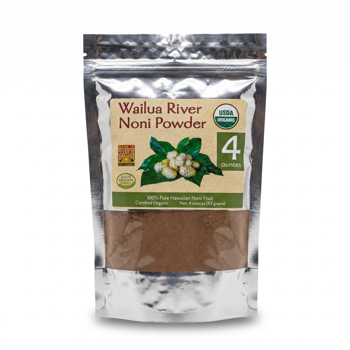 Premium Organic Hawaiian Noni Powder (4 oz)