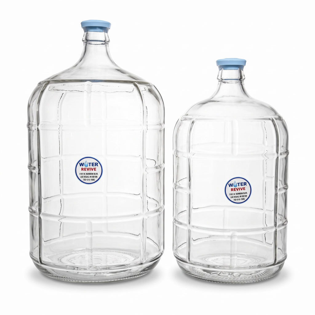 Premium Large Capacity Italian Glass Water Jug - BPA Free (3 Gallon & 5 Gallon)