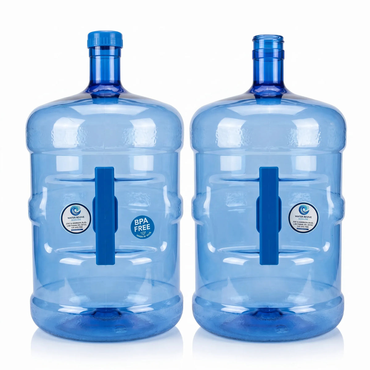 Premium Brio 5 Gallon Reusable Water Jug (Dark Blue, BPA-Free)