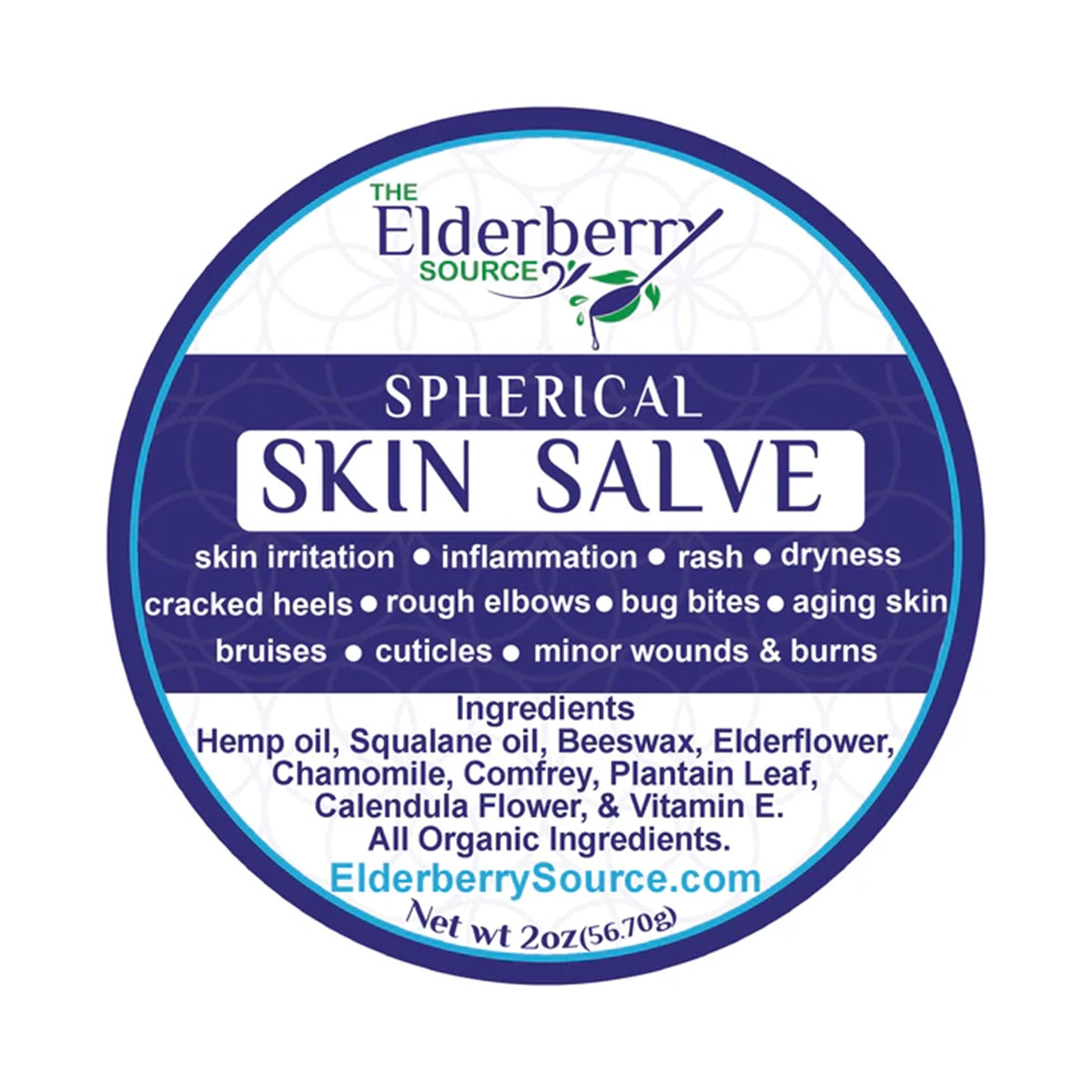 The Elderberry Source Spherical Skin Salve (2 oz)